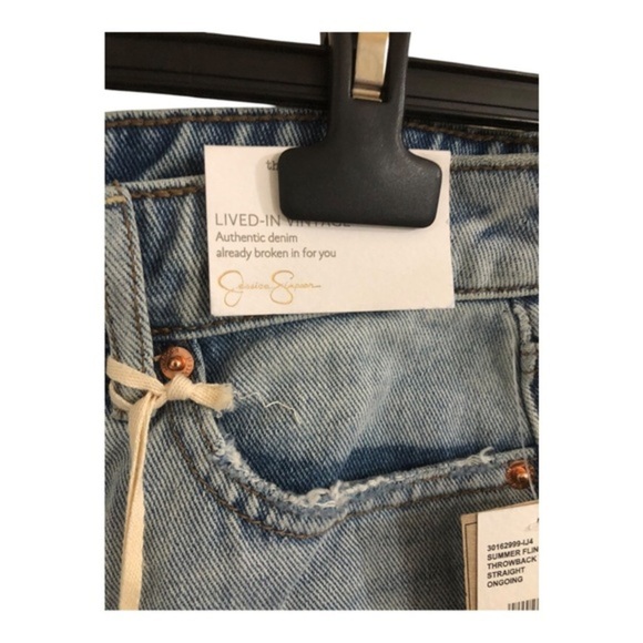 Jessica Simpson lived in vintage throwback vintage straight jeans‎ size 28 new - Picture 9 of 13